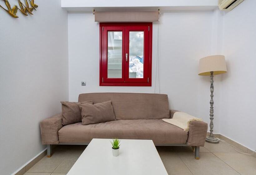 침실 1개 바다 전망 아파트, Katerina Mare