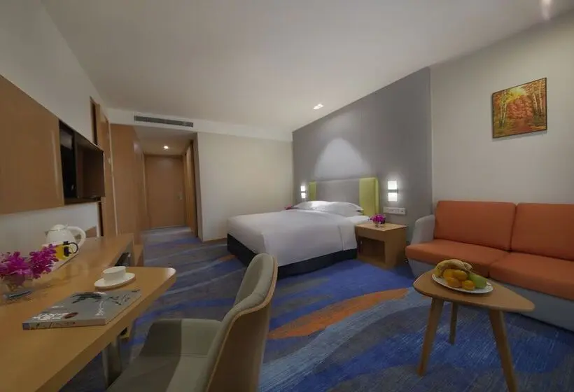 シティビューのダブルベッドスタンダードルーム, Holiday Inn Express Zhengzhou Zhengdong, An Ihg