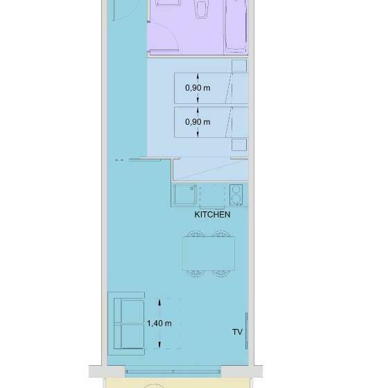 小型套房带泳池景, Aparthotel Miami Park