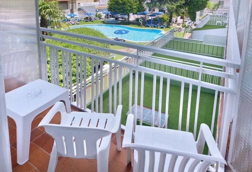 1침실 발코니 아파트 풀장 전망, Ght Balmes, Hotel Aparthotel&splash