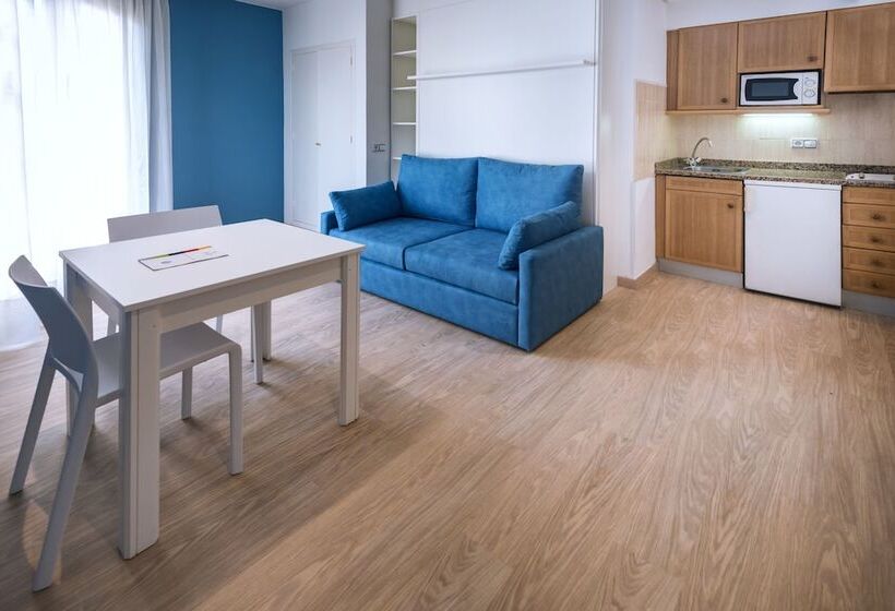 1침실 발코니 아파트 풀장 전망, Ght Balmes, Hotel Aparthotel&splash