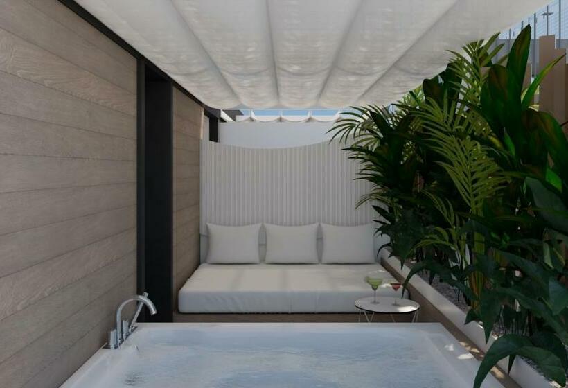 带海景的复工套房, Kaktus Hotel Kaktus Playa   Adults Recommended