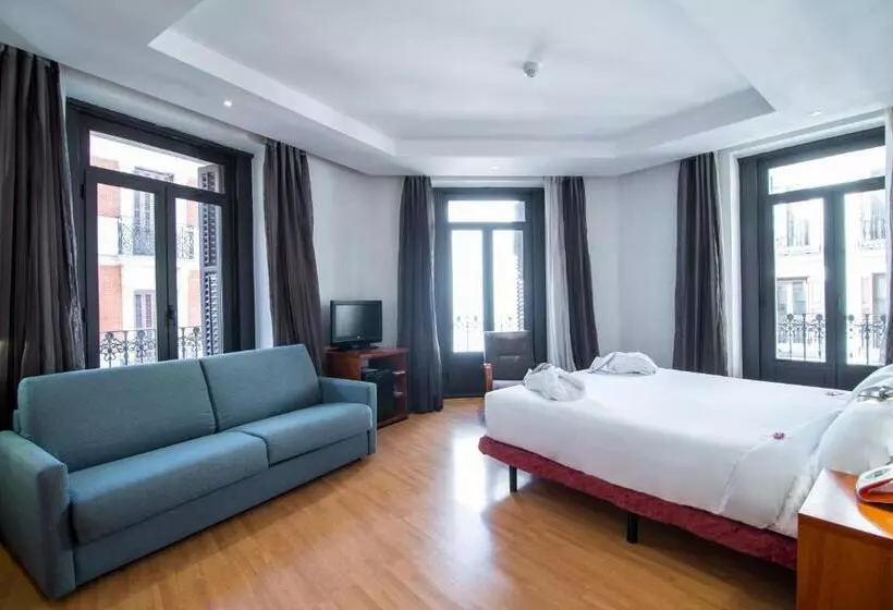اتاق دلوکس با تخت کینگ و چشم‌انداز شهر, Petit Palace Preciados