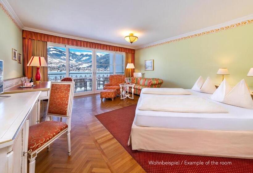 غرفة ديلوكس مطلة على البحيرة, Grand Hotel Zell Am See
