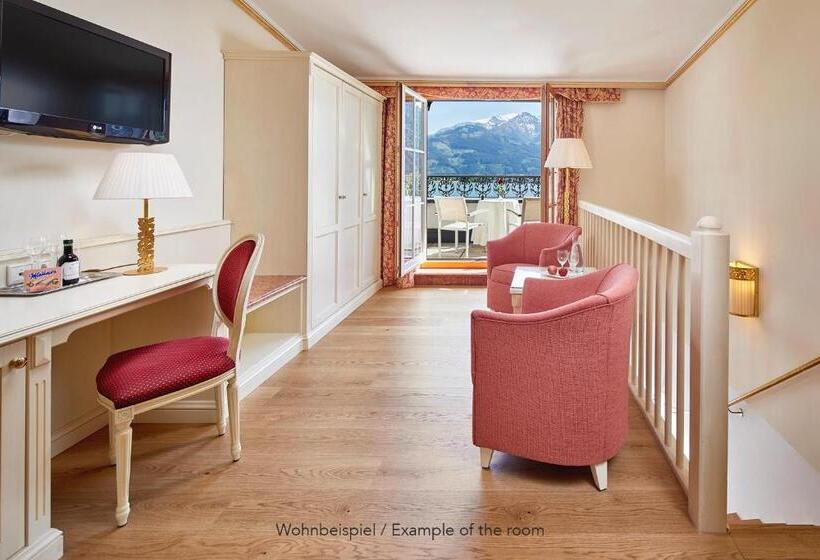 غرفة سوبيريور مزودة بشرفة, Grand Hotel Zell Am See
