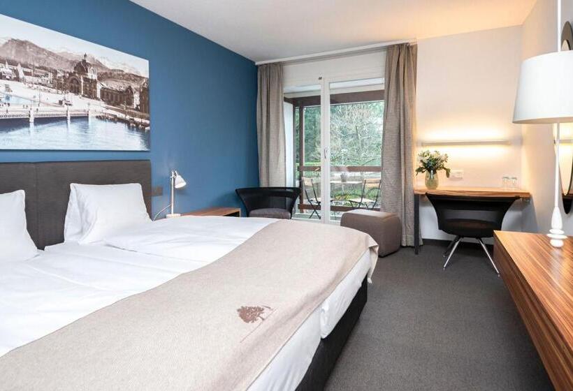 带观景的标准间, Seehotel Kastanienbaum