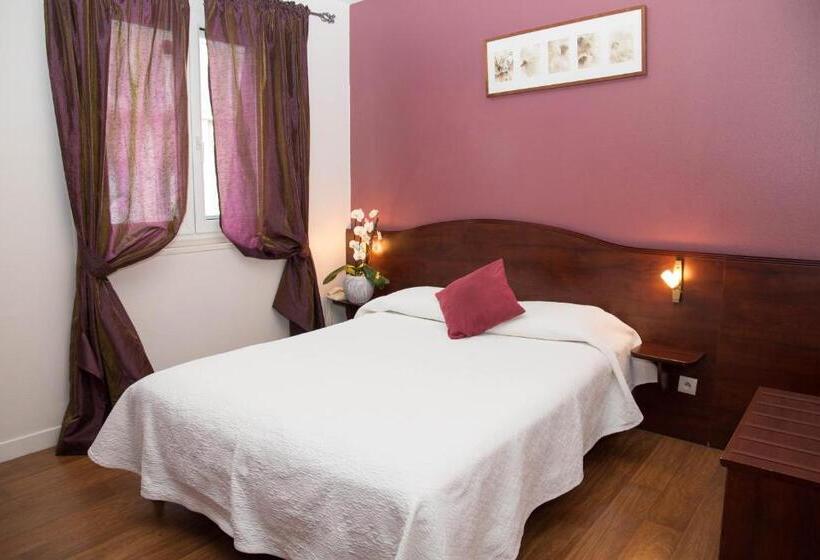 غرفة قياسية مطلة على المدينة, Hôtel De France Vire