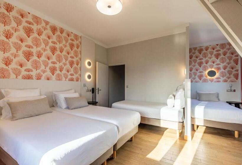غرفة قياسية رباعية, Kyriad Saint Malo Centre Plage