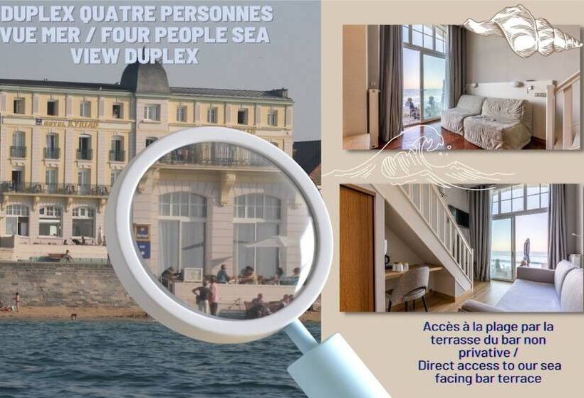 Pokój Duplex, Kyriad Saint Malo Centre Plage
