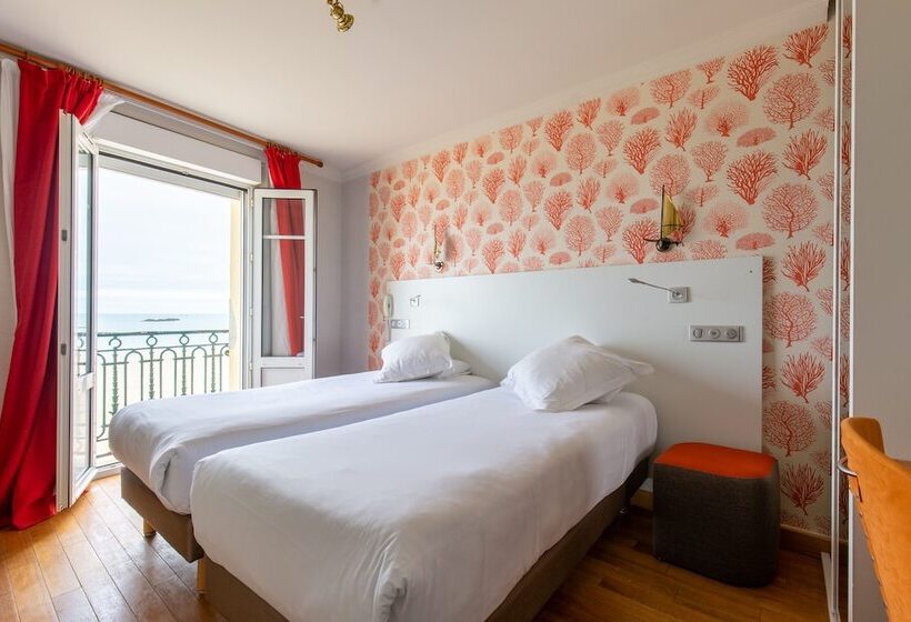 غرفة سوبيريور مطلّة علي البحر, Kyriad Saint Malo Centre Plage