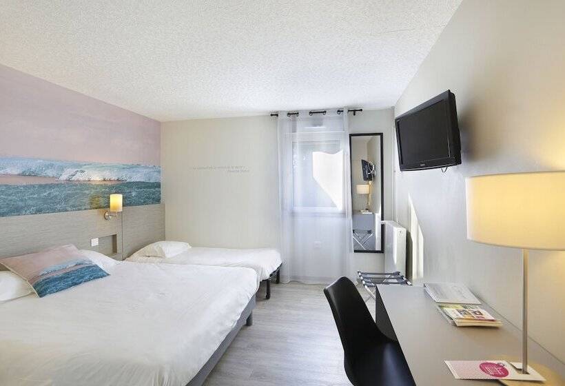 패밀리 룸, Logis, Hôtel Au Chêne Vert, Saint Brieuc Nord