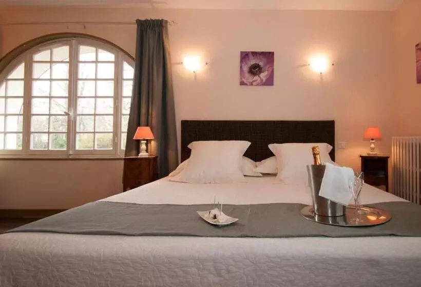 １階のスタンダードルーム, Logis Hôtel Restaurant Le Coq Hardi