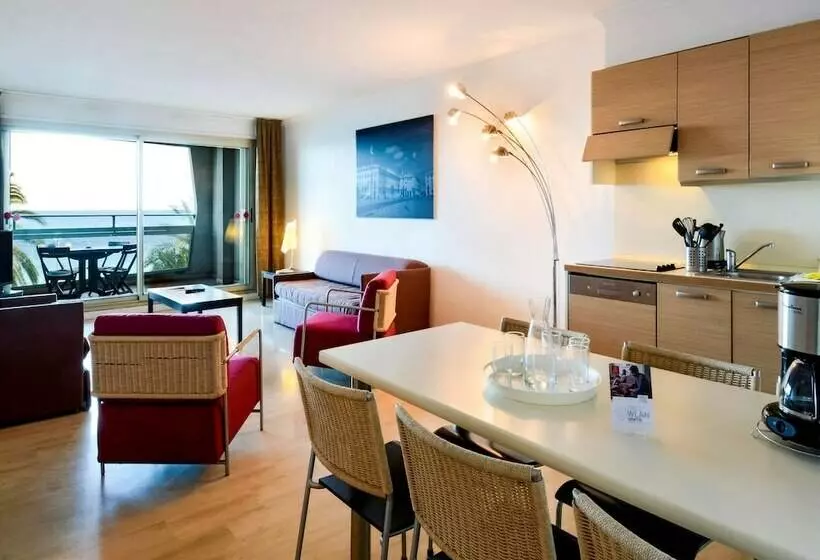 Huoneisto 1 Makuuhuone Merinäkymä, Aparthotel Adagio Nice Promenade Des Anglais