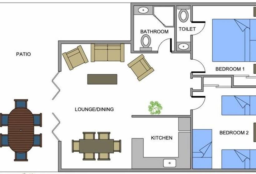 ویلای 2 خوابه, Lagoon Breeze Villas