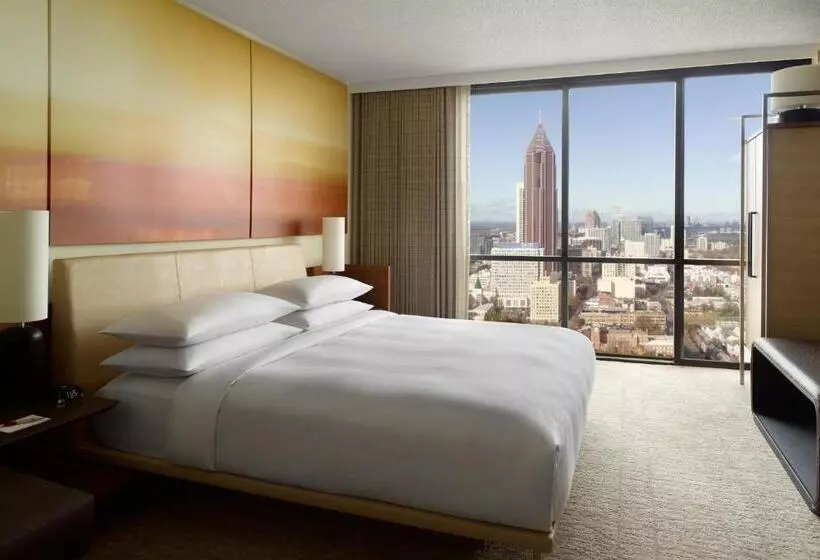 キングサイズベッドのスタンダードルーム, Atlanta Marriott Marquis