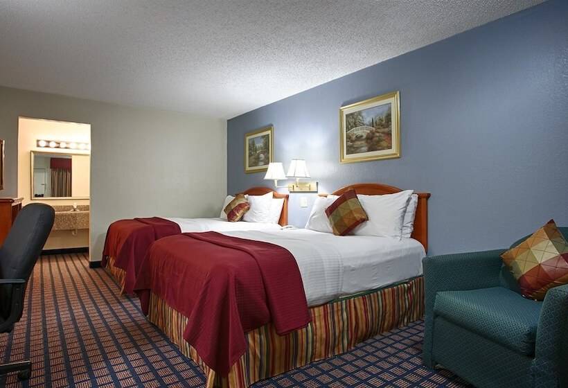 2ダブルベッドのスタンダードルーム, Best Western Palestine Inn