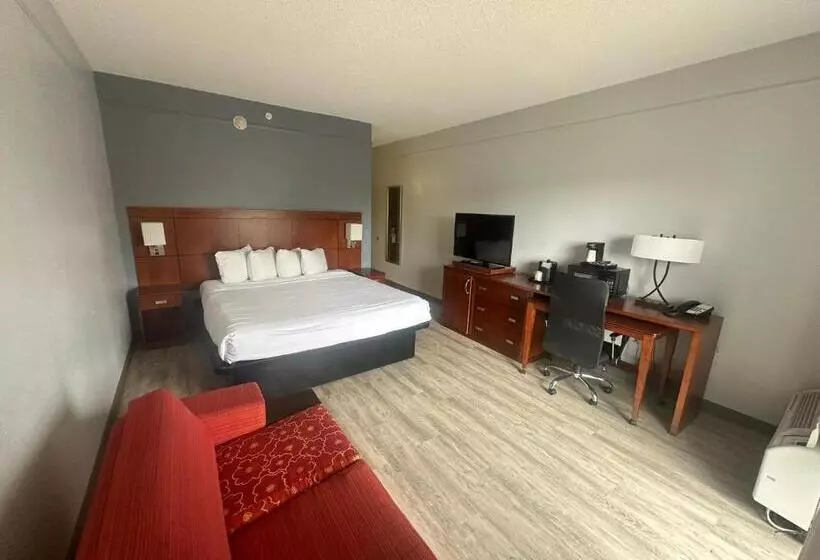 キングサイズベッドのデラックスルーム, Super 8 By Wyndham Dallas Love Field Airport