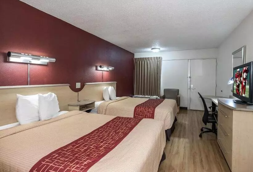 ２ダブルベッドのスタンダードルーム, Red Roof Inn Hagerstown  Williamsport, Md
