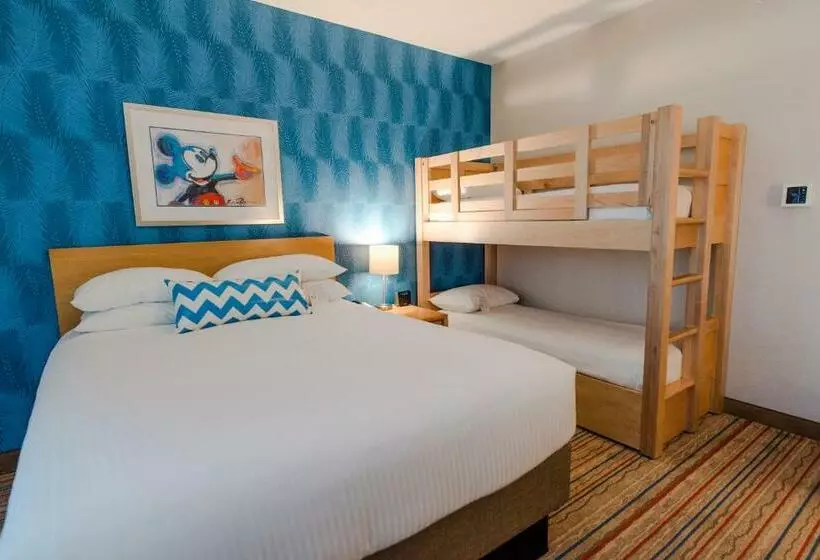 اتاق استاندارد با تخت‌های تاشو, Howard Johnson By Wyndham Anaheim Hotel & Water Playground
