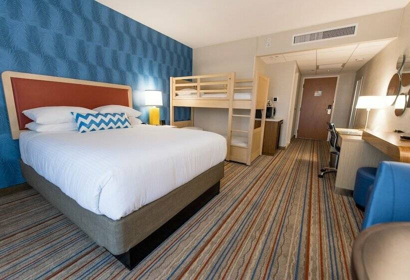 适合残疾人使用的标准间, Howard Johnson By Wyndham Anaheim Hotel & Water Playground