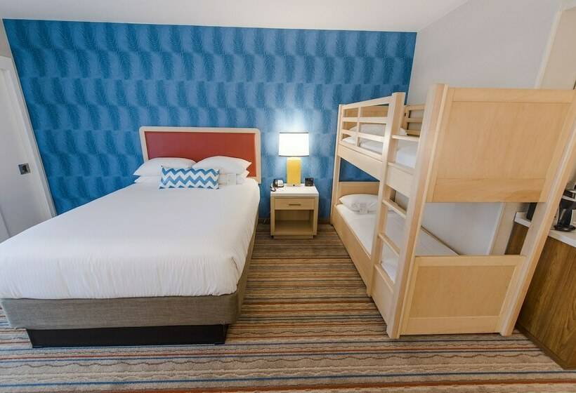 适合残疾人使用的标准间, Howard Johnson By Wyndham Anaheim Hotel & Water Playground