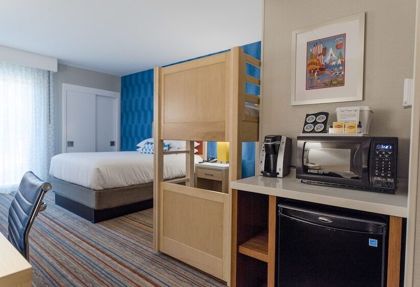 适合残疾人使用的标准间, Howard Johnson By Wyndham Anaheim Hotel & Water Playground