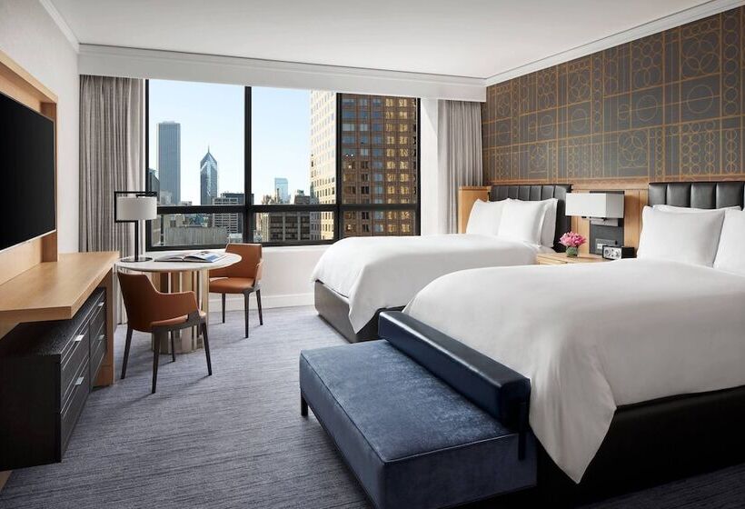 带2个双人床的标准工作室, The Ritzcarlton, Chicago