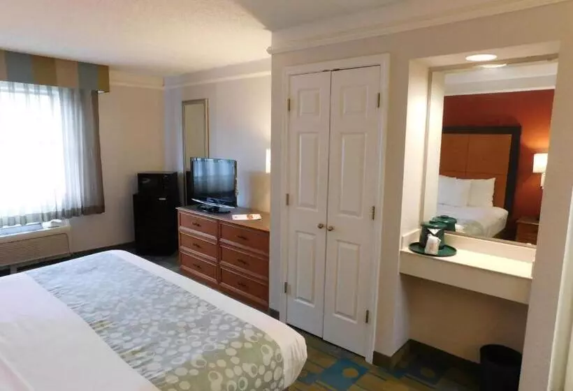 اتاق لوکس با تخت بزرگ, Days Inn & Suites By Wyndham Schaumburg  Woodfield Mall