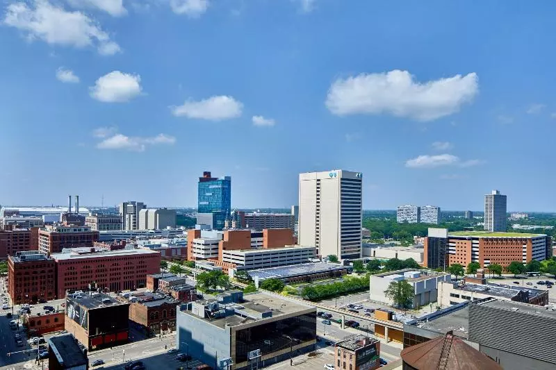 اتاق استاندارد با تخت بزرگ, Courtyard By Marriott Detroit Downtown