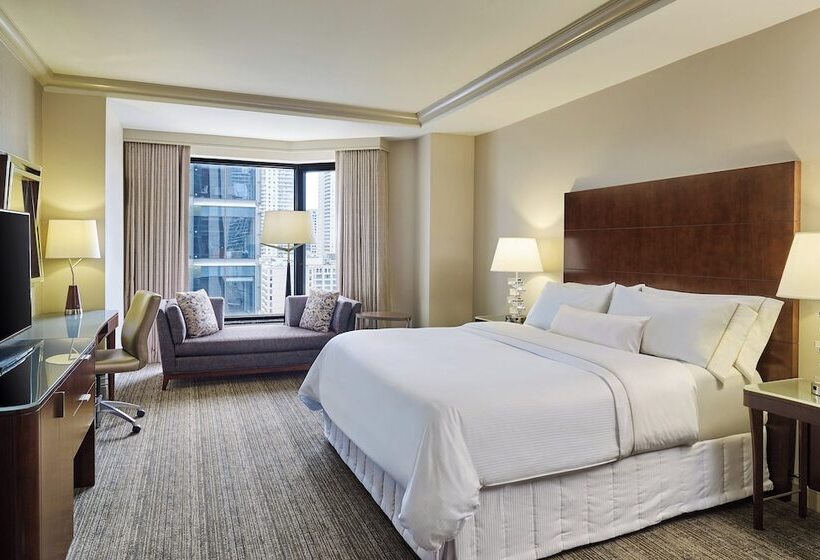 디럭스 룸 도시 전망, The Westin Chicago River North