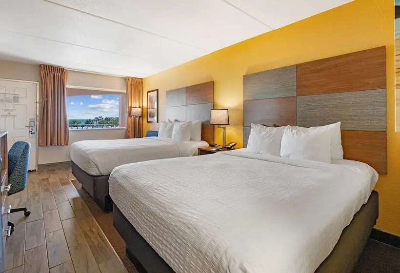 身障者適用クイーンサイズベッドルーム, Clarion Pointe Galveston Beachfront