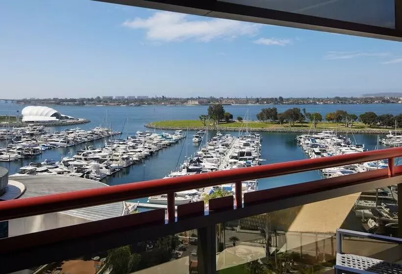 اتاق استاندارد با تخت دوبل و چشمانداز, San Diego Marriott Marquis And Marina