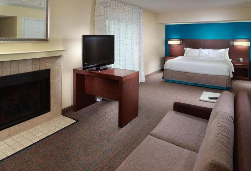 带大床的标准工作室, Residence Inn By Marriott Nashville Airport