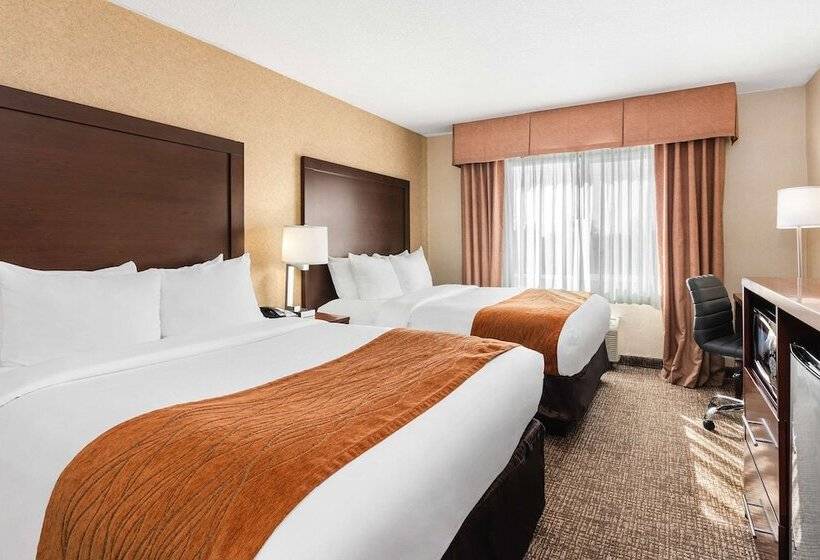 ２ダブルベッドのスタンダードルーム, Comfort Inn & Suites Vancouver Downtown City Center