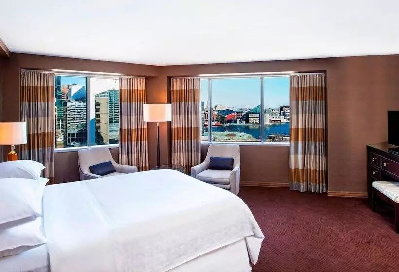 身障者適用ダブルベッド付きスタンダードルーム, Sheraton Inner Harbor