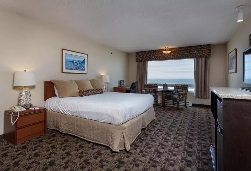 キングサイズベッドのスタンダードルーム, Shilo Inns Newport Oceanfront