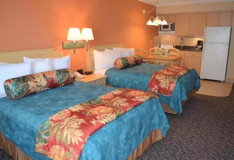 ２ダブルベッドのスタンダードルーム, Sun Viking Lodge  Daytona Beach