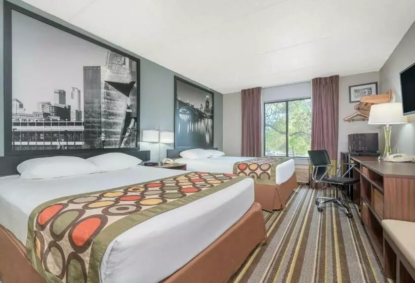 اتاق استاندارد با تخت بزرگ, Super 8 By Wyndham Bloomington/airport
