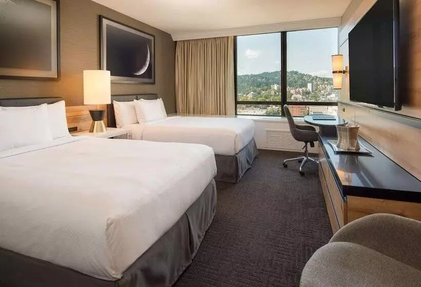 ２ダブルベッドのスタンダードルーム, Hilton Portland Downtown