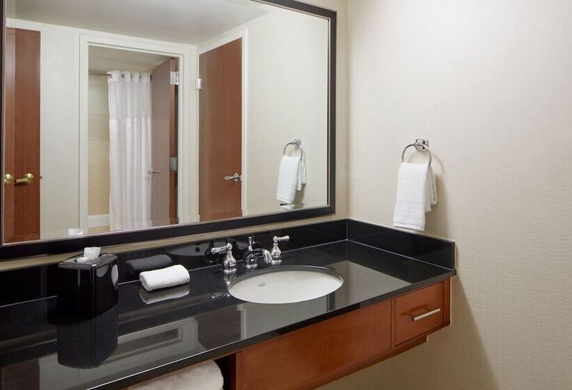 带2个双人床的标准工作室, Detroit Metro Airport Marriott