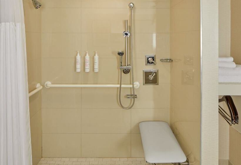 带2个双人床的标准工作室, Detroit Metro Airport Marriott