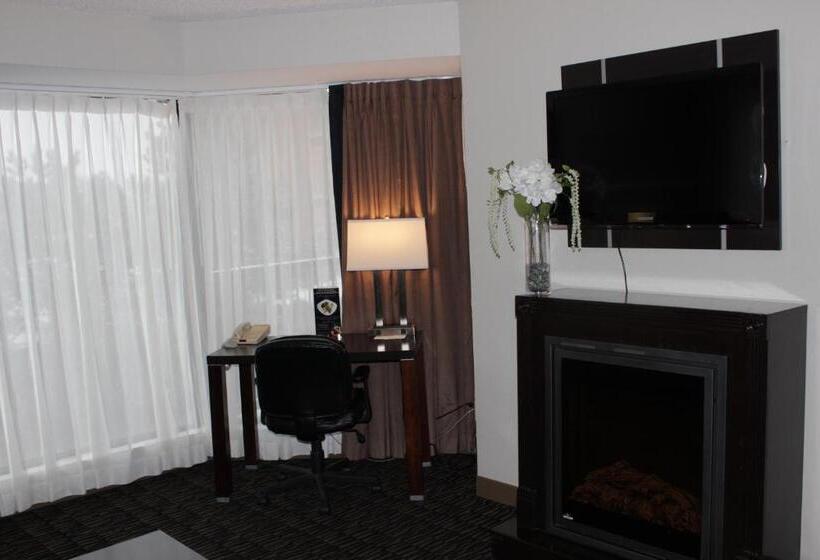 מיטת קינג בסוויטה, Ramada Plaza By Wyndham Niagara Falls