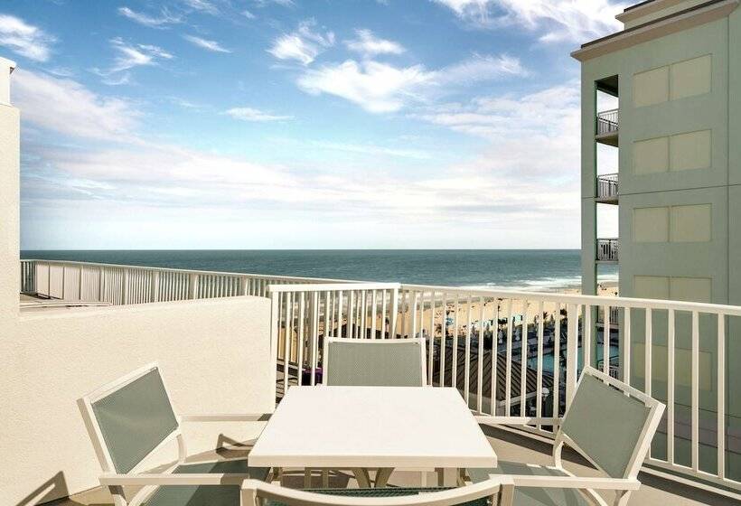 小型套房侧面可观海景, Doubletree By Hilton Ocean City Oceanfront