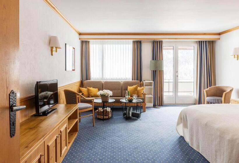 景色の見えるデラックスルーム, Europa Suites St Moritz