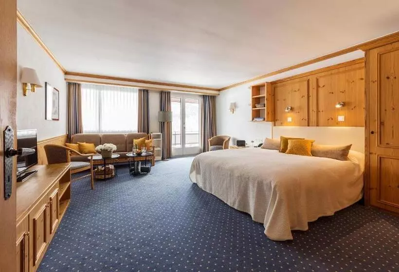 景色の見えるデラックスルーム, Europa Suites St Moritz