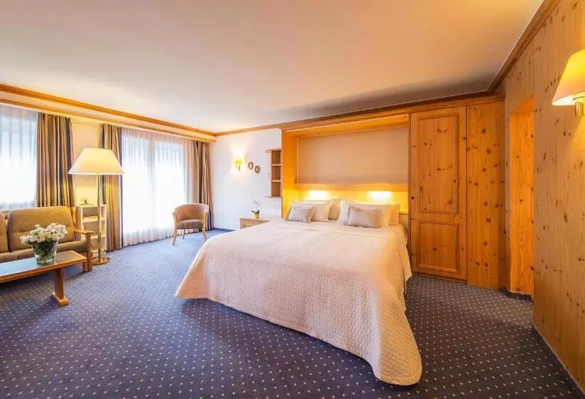 景色の見えるデラックスルーム, Europa Suites St Moritz