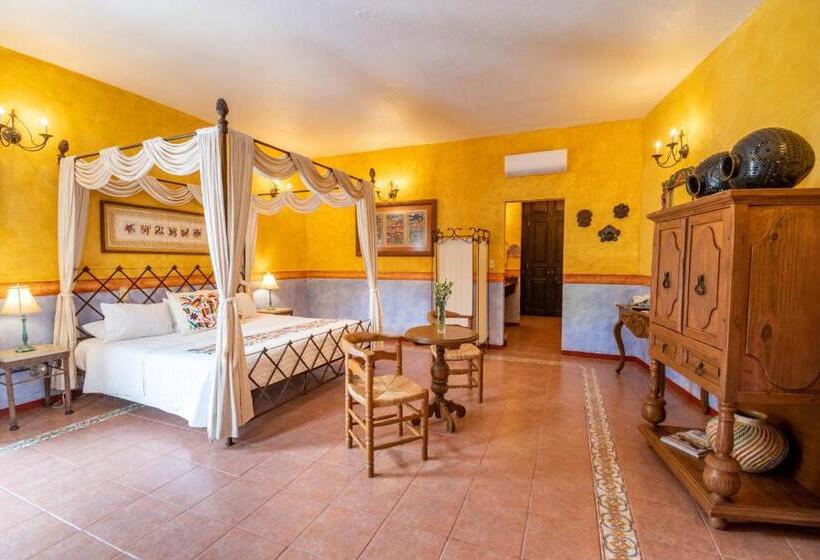 キングサイズベッドのデラックスルーム, Quinta Las Acacias Hotel Boutique