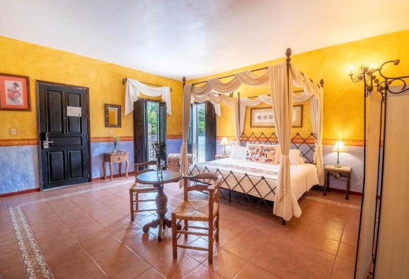 キングサイズベッドのデラックスルーム, Quinta Las Acacias Hotel Boutique
