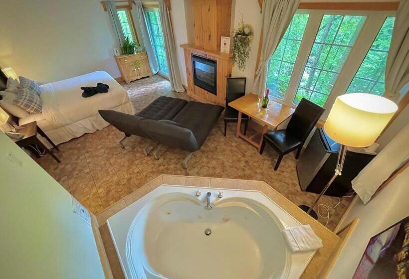 带大床的标准工作室, Auberge Spa & Beaux Reves