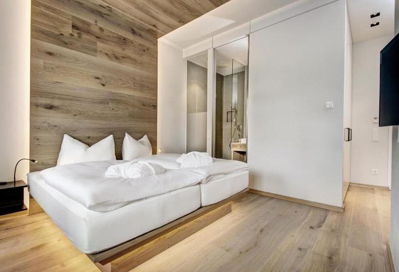 اتاق استاندارد با چشم‌انداز کوهستان, Seehotel Bellevue